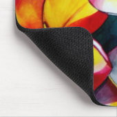 Tapis De Souris Fleur Frangipani rose de Sacha Grossel Art (Coin)