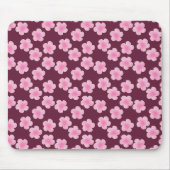 Tapis De Souris Fleur Frangipani rose Motif sans couture (Devant)