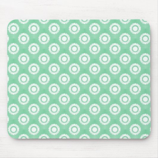 Tapis De Souris Fleur Funky vert de mer Mousepad (Devant)