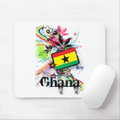 Tapis De Souris Fleur Ghana (Avec souris)