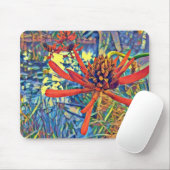 Tapis De Souris Fleur indigène australienne d'arbre de flamme (Avec souris)