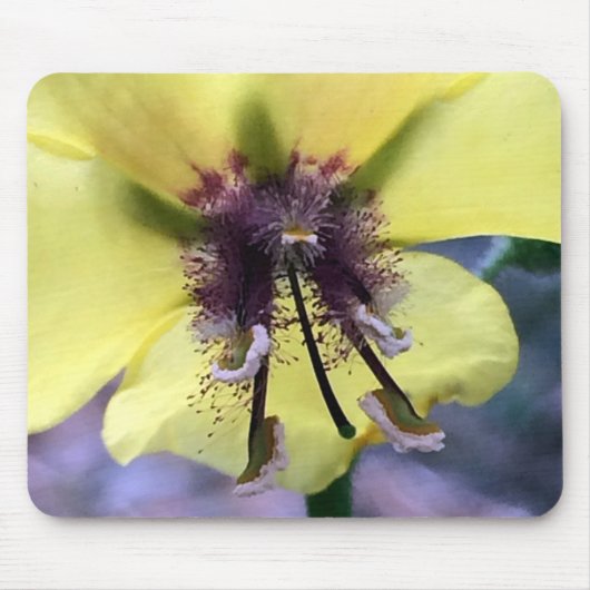 Tapis De Souris Fleur jaune 3 (Devant)