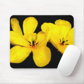 Tapis De Souris Fleur jaune Mousepad (Avec souris)