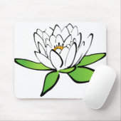 Tapis De Souris Fleur Lily de Lotus (Avec souris)