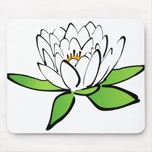 Tapis De Souris Fleur Lily de Lotus (Devant)