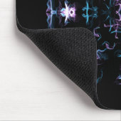 Tapis De Souris Fleur Mandala violette et bleue (Coin)