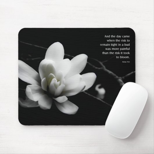 Tapis De Souris Fleur Mousepad (Avec souris)