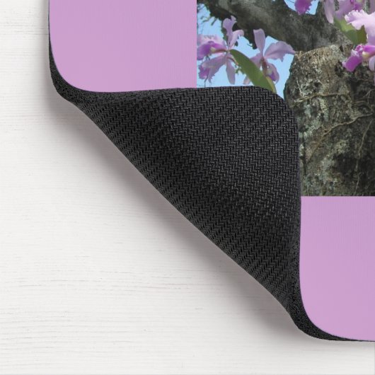 Tapis De Souris Fleur Mousepad d'orchidée - (Coin)