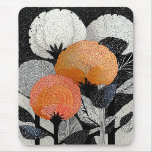 Tapis De Souris Fleur nocturne sur la planète rouge #2