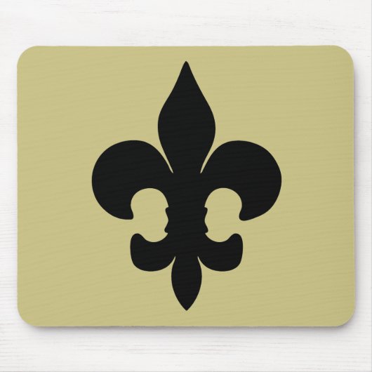 Tapis De Souris Fleur noir superbe de lis (Devant)
