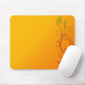 Tapis De Souris Fleur orange (Avec souris)