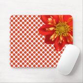 Tapis De Souris Fleur orange de dahlia de jardin botanique (Avec souris)