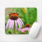 Tapis De Souris Fleur pourpre de cône (Avec souris)