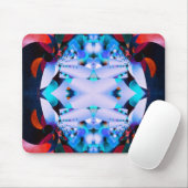 Tapis De Souris Fleur psychédélique intérieure lumière mousepad (Avec souris)