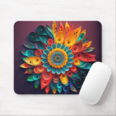 Tapis De Souris Fleur Quitter Papier (Avec souris)