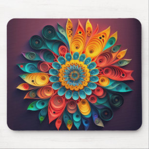Tapis De Souris Fleur Quitter Papier