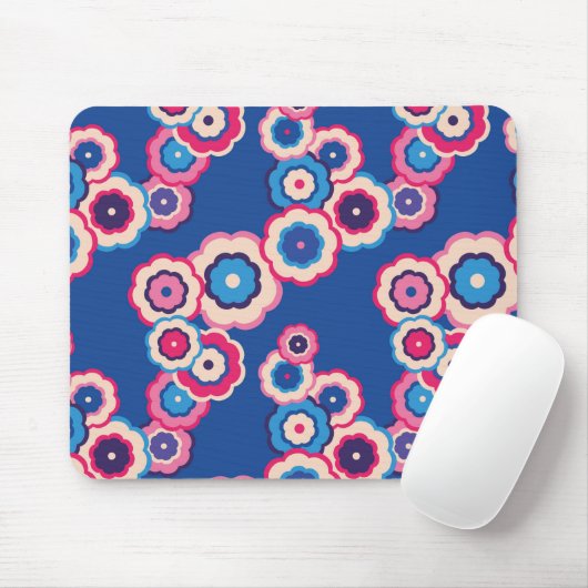 Tapis De Souris Fleur retro (Avec souris)