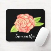 Tapis De Souris Fleur rose (Avec souris)