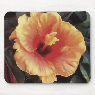 Tapis De Souris Fleur Rose chinoise Fleur Artistique Florale