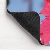 Tapis De Souris Fleur rose de ketmie (Coin)