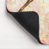 Tapis De Souris Fleur rose de vue (Coin)