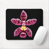 Tapis De Souris Fleur rose d'orchidée de Wilsonara (Avec souris)