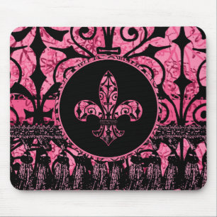 Tapis De Souris Fleur rose français de lis