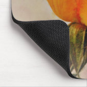 Tapis De Souris Fleur rose jaune Art Or Fleur Pad (Coin)