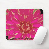 Tapis De Souris Fleur rose Mousepad (Avec souris)