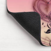 Tapis De Souris Fleur rose Mousepad de Girlie (Coin)
