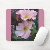 Tapis De Souris Fleur Rose rose (Avec souris)