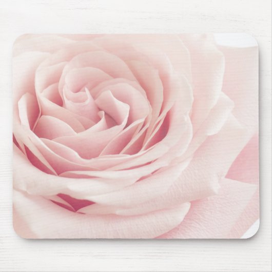 Tapis De Souris Fleur rose rose-clair - fleurs de roses florales (Devant)