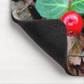 Tapis De Souris Fleur sauvage Berry Partridge (Coin)