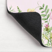 Tapis De Souris Fleur sauvage floral rose personnalisé (Coin)