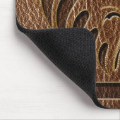 Tapis De Souris Fleur simili cuir (Coin)