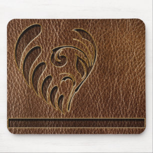 Tapis De Souris Fleur simili cuir