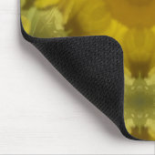 Tapis De Souris Fleur soleil éclate dorée (Coin)