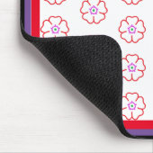 Tapis De Souris Fleur sur un Arrière - plan blanc personnalisé (Coin)