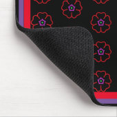 Tapis De Souris Fleur sur un Arrière - plan noir personnalisé (Coin)