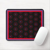 Tapis De Souris Fleur sur un Arrière - plan noir personnalisé (Avec souris)