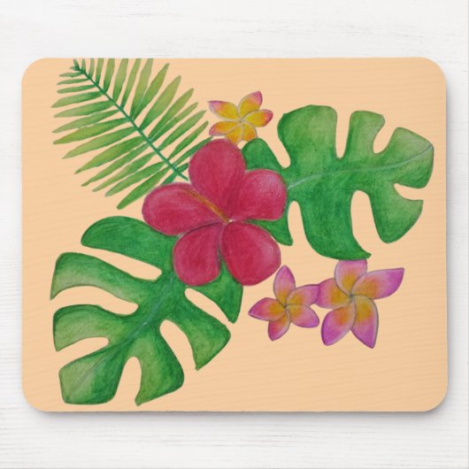 Tapis De Souris Fleur tropicale (Devant)