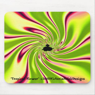 Tapis De Souris "Fleur tropicale "