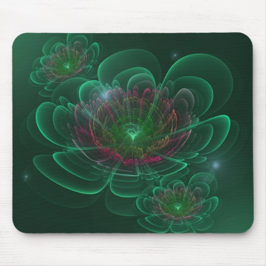 Tapis De Souris Fleur vert Turquoise Corolla (Devant)