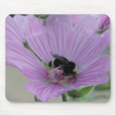Tapis De Souris Fleur violet clair avec abeille (Devant)