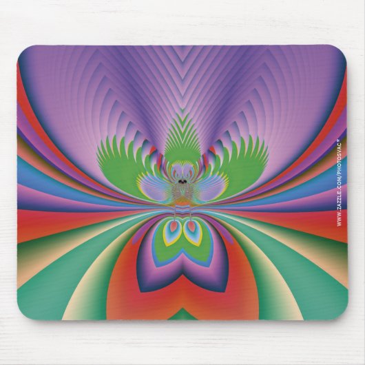 Tapis De Souris Fleur Violette (Devant)