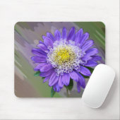 Tapis De Souris fleur violette bleue (Avec souris)