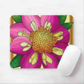 Tapis De Souris Fleur vive (Avec souris)