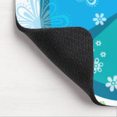 Tapis de souris fleuri de signe de paix (Coin)