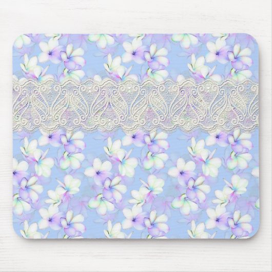 Tapis De Souris Fleuri sensible et dentelle (Devant)