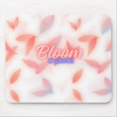 Tapis De Souris Fleurir dans la solitude, esthétique florale paste (Devant)